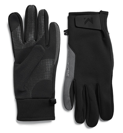 Men's RadiantActive Outdoor Training and Running Performance Midweight Gloves | Black