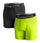 VAPORACTIVE BOXER BRIEFS - 2 PACK | Hi Vis Green / Black