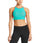 VaporActive Sensory Cross Back Medium Impact Sports Bra | Viridian Green / Emberglow