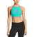 VaporActive Sensory Cross Back Medium Impact Sports Bra | Viridian Green / Emberglow