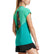 VaporActive Isobar Open Back Top | Viridian Green / Pool Blue